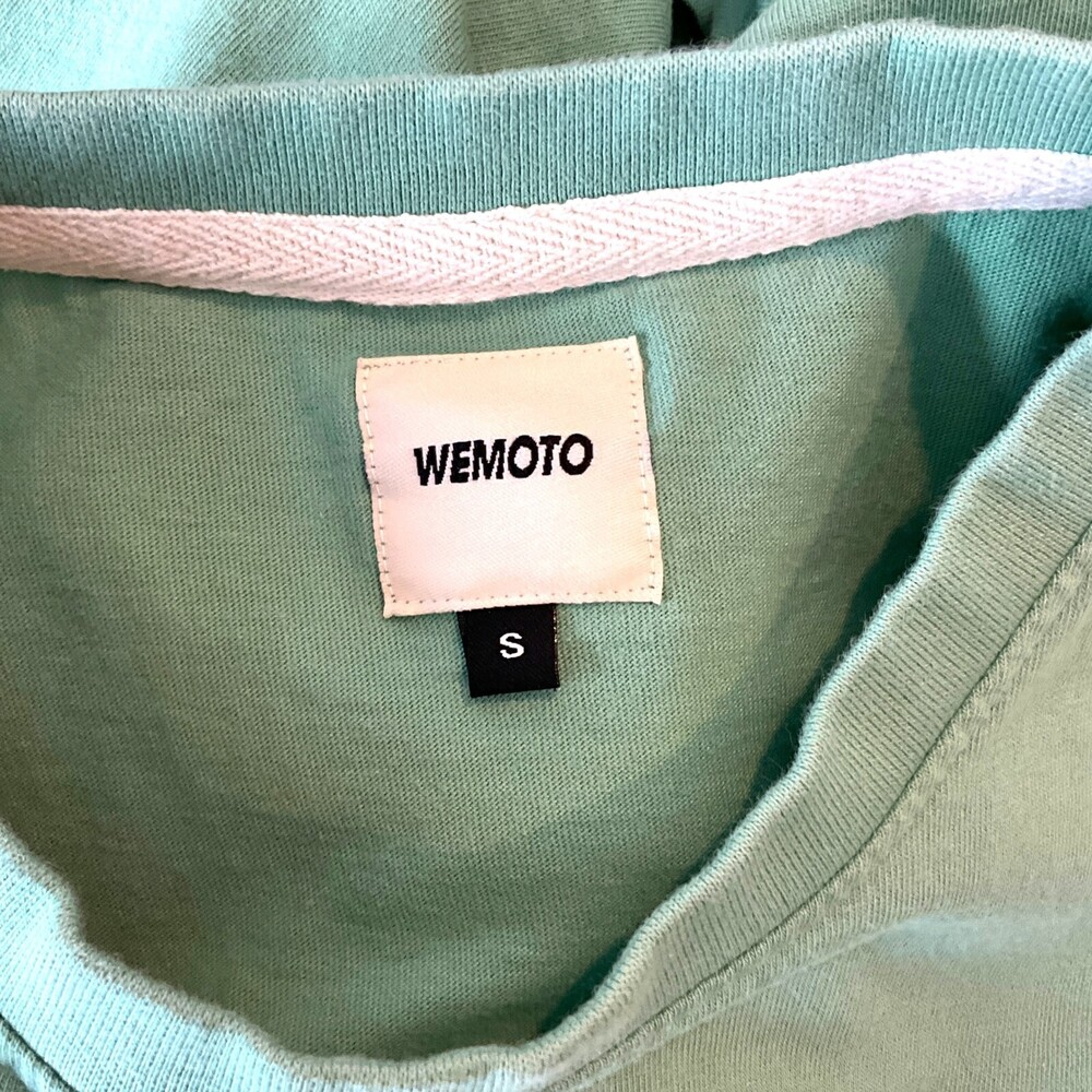 WEMOTO Tee Shirt Green Mens Small Crew Lounge Chair Short Sleeve 100% Cotton - Picture 5 of 9